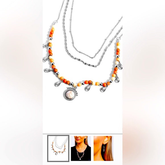 💧🤍💧 “TOUCHING TEARDROPS” WHITE NECKLACE ~ PAPARAZZI❗️💧🤍💧3 in 1❗️ - Picture 3 of 5